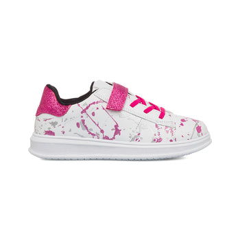 Sneakers da ragazza con dettagli rosa e argento glitterati 10 Baci, Scarpe Bambini, SKU k232000540, Immagine 0